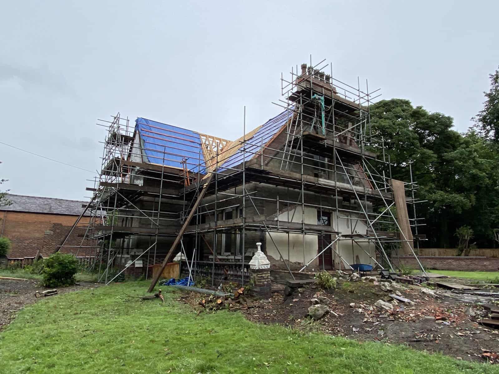 Brick repointing completed on a property in Dudley